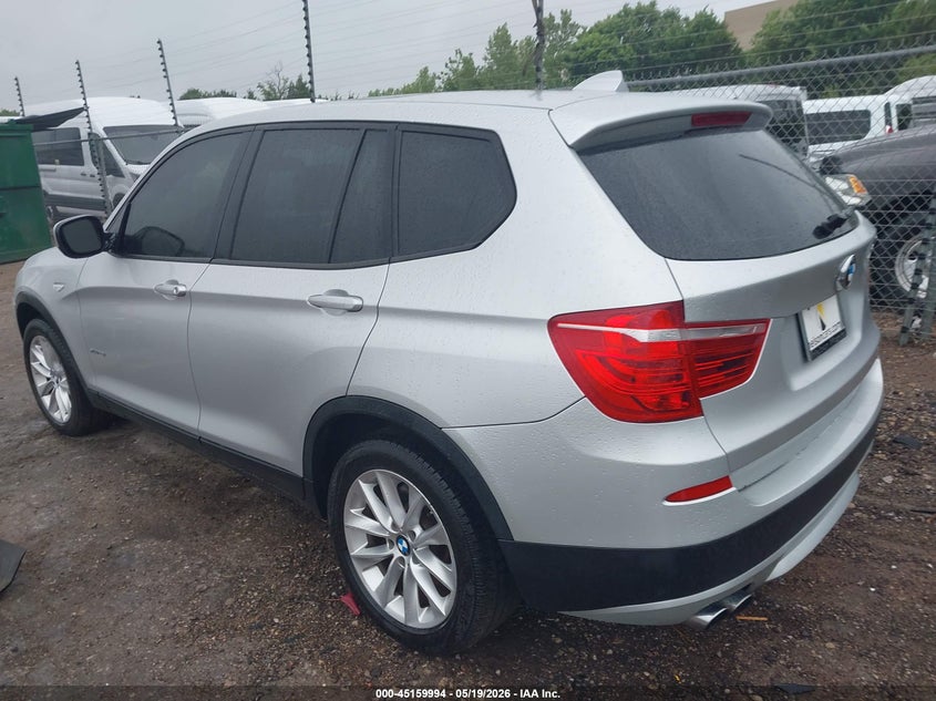 2013 BMW X3 VIN 5UXWX9C59D0A30493 IAAI salvage auction — NORMAL WEAR, Clear - Public Restricted (Oklahoma), sold $1,000 on 2026-07-22 (photo 3)