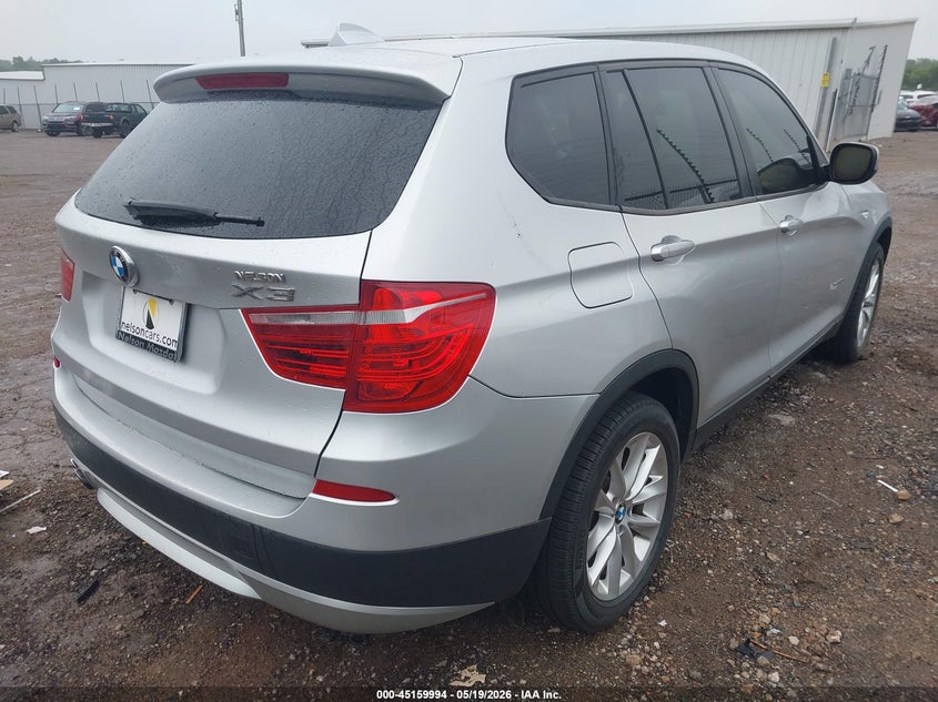 2013 BMW X3 VIN 5UXWX9C59D0A30493 IAAI salvage auction — NORMAL WEAR, Clear - Public Restricted (Oklahoma), sold $1,000 on 2026-07-22 (photo 4)