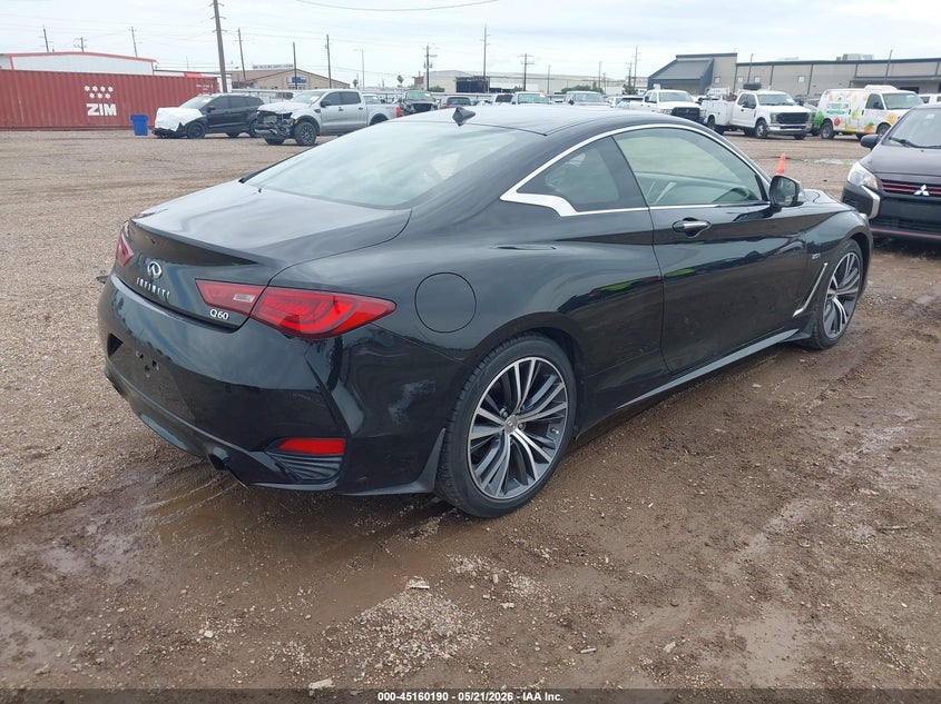 2018 Infiniti Q60 VIN JN1CV7EK3JM200580 IAAI salvage auction — LEFT SIDE, Original (Texas), sold $7,500 on 2026-07-15 (photo 4)