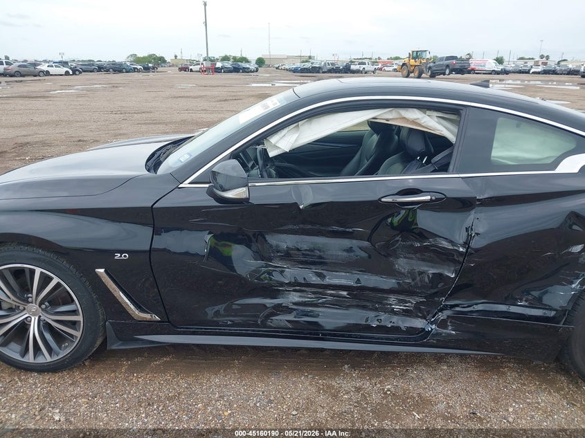 2018 Infiniti Q60 VIN JN1CV7EK3JM200580 IAAI salvage auction — LEFT SIDE, Original (Texas), sold $7,500 on 2026-07-15 (photo 6)