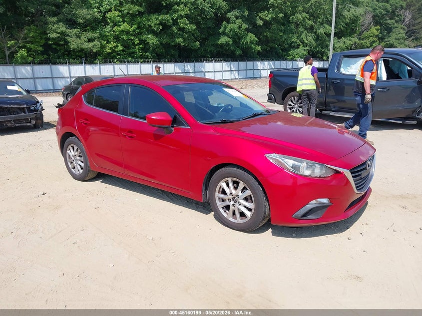 2014 Mazda 3 VIN JM1BM1L70E1205783 IAAI salvage auction — SIDE, Salvage (Georgia), sold $1,000 on 2026-07-11 (photo 1)