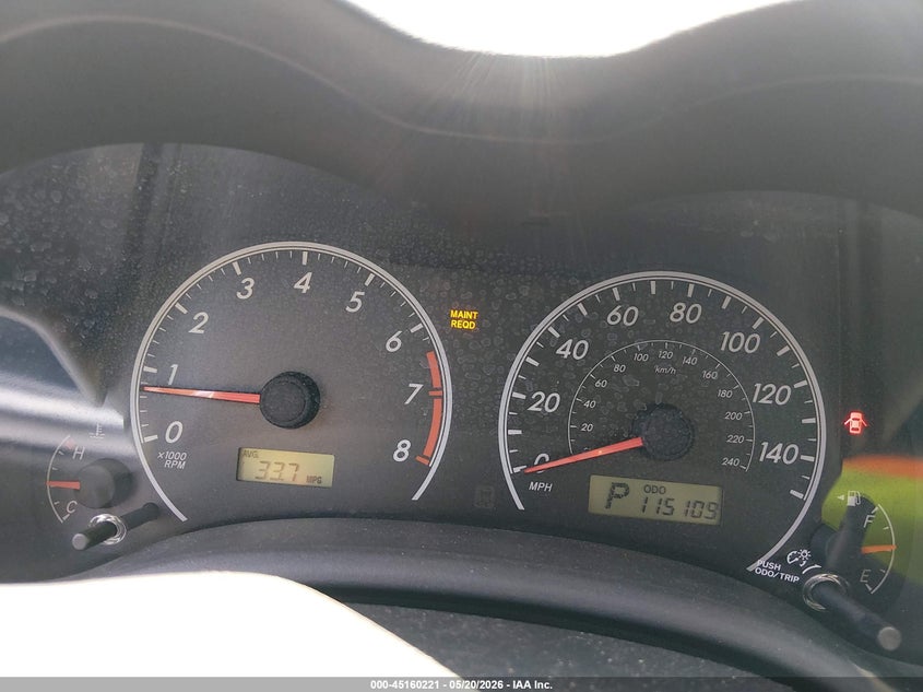 2012 Toyota Corolla VIN 5YFBU4EE8CP057355 IAAI salvage auction — HAIL, Salvage (Kansas), sold $275 on 2026-07-29 (photo 7)