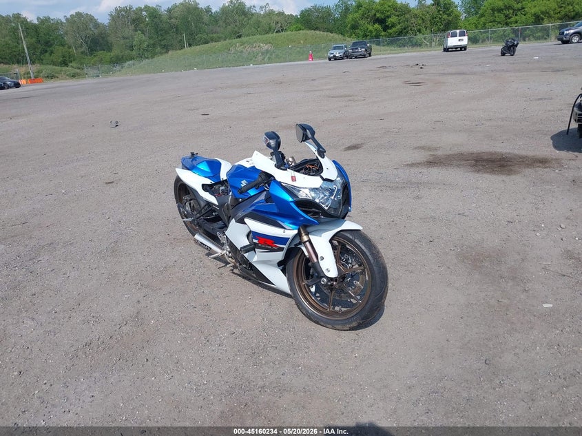 2011 Suzuki Gsx-r1000 VIN JS1GT78A8B2100814 IAAI salvage auction — LEFT REAR, Salvage - Greater Than 75% (Maryland), sold $1,050 on 2026-07-29 (photo 1)