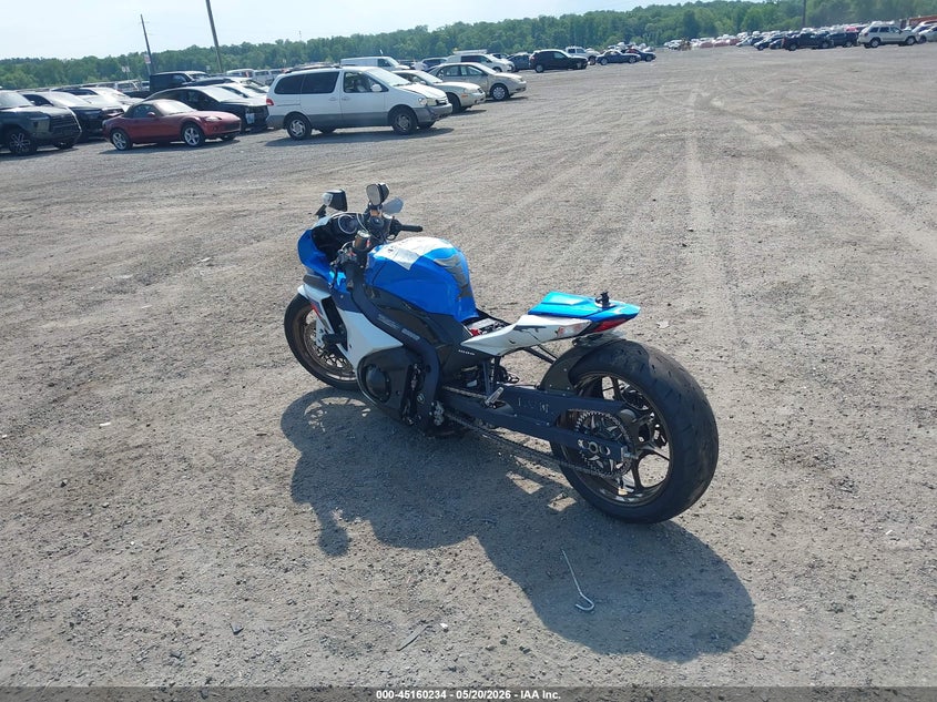 2011 Suzuki Gsx-r1000 VIN JS1GT78A8B2100814 IAAI salvage auction — LEFT REAR, Salvage - Greater Than 75% (Maryland), sold $1,050 on 2026-07-29 (photo 3)