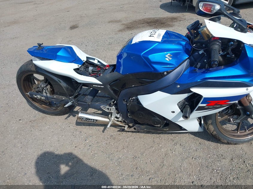 2011 Suzuki Gsx-r1000 VIN JS1GT78A8B2100814 IAAI salvage auction — LEFT REAR, Salvage - Greater Than 75% (Maryland), sold $1,050 on 2026-07-29 (photo 8)