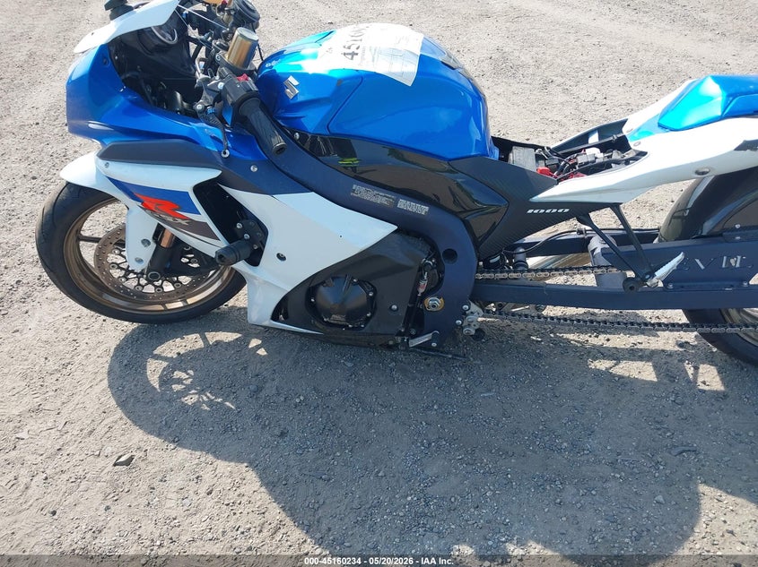 2011 Suzuki Gsx-r1000 VIN JS1GT78A8B2100814 IAAI salvage auction — LEFT REAR, Salvage - Greater Than 75% (Maryland), sold $1,050 on 2026-07-29 (photo 9)