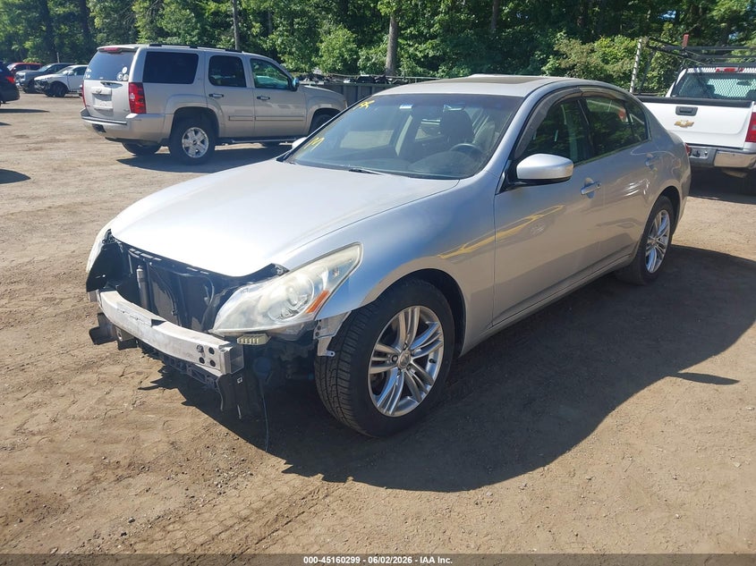 2013 Infiniti G VIN JN1CV6AR6DM765679 IAAI salvage auction — FRONT END, Salvage - 75% Or Less (Maryland), sold $1,200 on 2026-07-08 (photo 2)