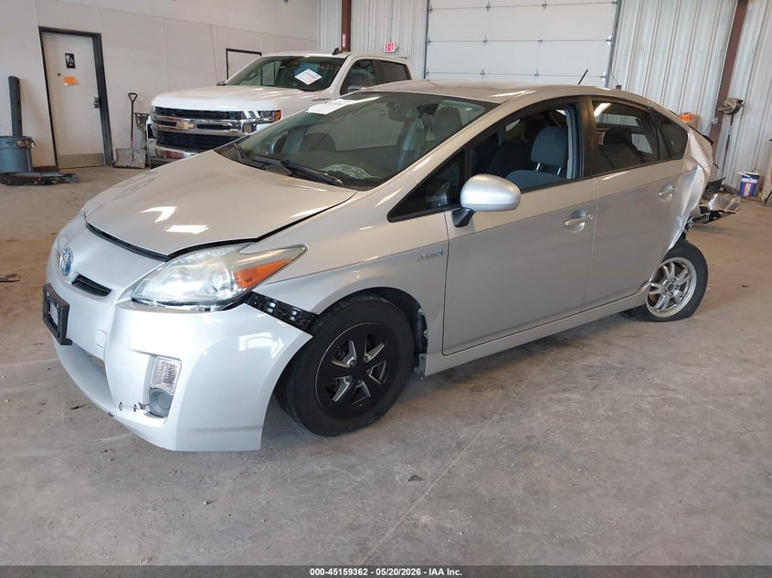 2010 Toyota Prius VIN JTDKN3DU0A1306586 IAAI salvage auction — FRONT & REAR, Clear (Michigan), sold $425 on 2026-07-28 (photo 2)