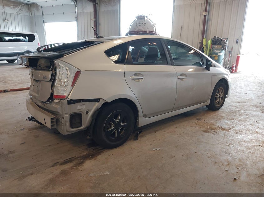 2010 Toyota Prius VIN JTDKN3DU0A1306586 IAAI salvage auction — FRONT & REAR, Clear (Michigan), sold $425 on 2026-07-28 (photo 4)