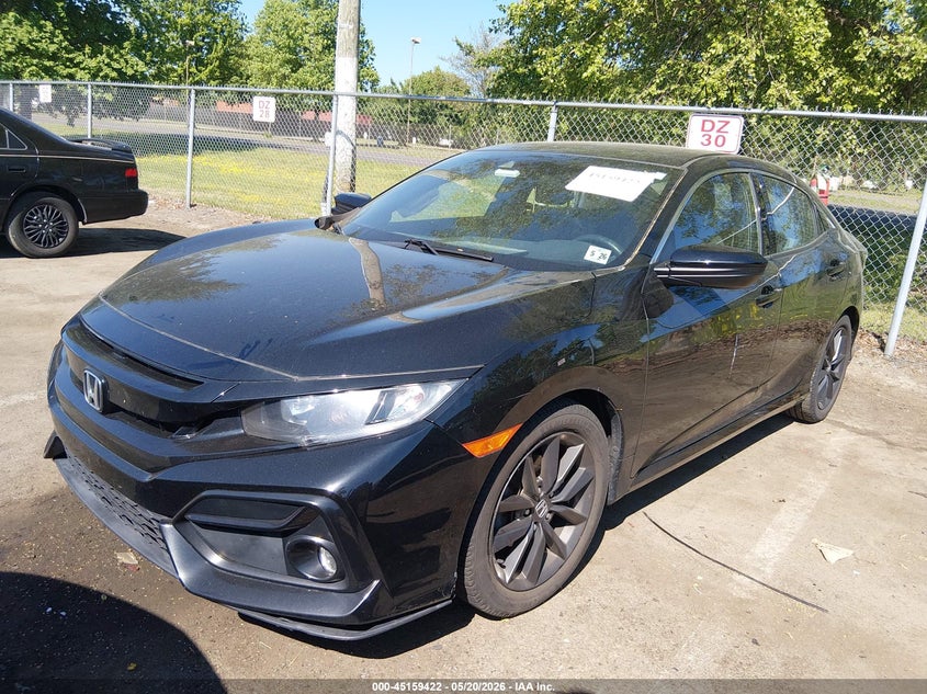 2021 Honda Civic VIN SHHFK7H65MU419604 IAAI salvage auction — RIGHT SIDE, Salvage (New Jersey), sold $3,750 on 2026-07-27 (photo 2)