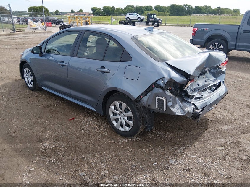 2022 Toyota Corolla VIN JTDEPMAE9N3001639 IAAI salvage auction — REAR END, Salvage (Illinois), sold $3,800 on 2026-07-15 (photo 3)