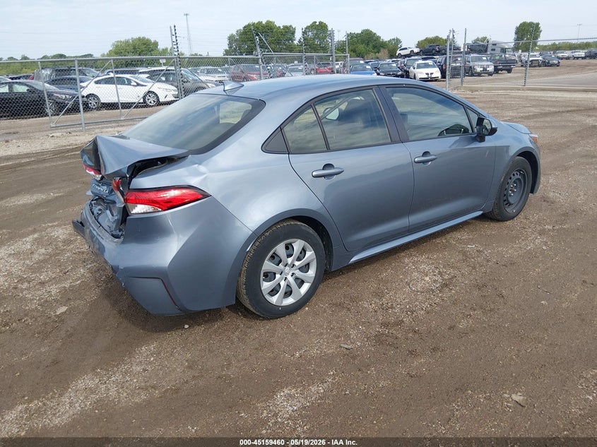 2022 Toyota Corolla VIN JTDEPMAE9N3001639 IAAI salvage auction — REAR END, Salvage (Illinois), sold $3,800 on 2026-07-15 (photo 4)