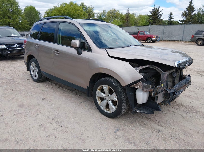 2015 Subaru Forester VIN JF2SJADC8FH497102 IAAI salvage auction — FRONT END, Junk Bill Of Sale Mv2459 (Wisconsin), sold $325 on 2026-07-29 (photo 1)