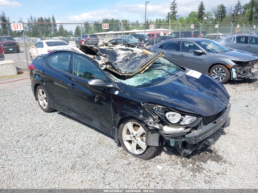 2013 Hyundai Elantra VIN KMHDH4AE3DU955901 IAAI salvage auction — ROLLOVER, Bill Of Sale (Washington), sold $275 on 2026-07-22 (photo 1)
