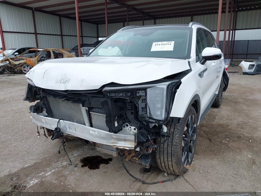 2026 Kia Sorento VIN 5XYRH4JF2TG439631 IAAI salvage auction — FRONT & REAR, Salvage (Texas), sold $10,100 on 2026-07-21 (photo 2)