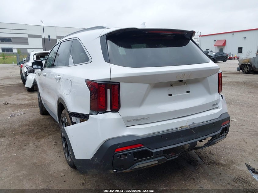 2026 Kia Sorento VIN 5XYRH4JF2TG439631 IAAI salvage auction — FRONT & REAR, Salvage (Texas), sold $10,100 on 2026-07-21 (photo 3)