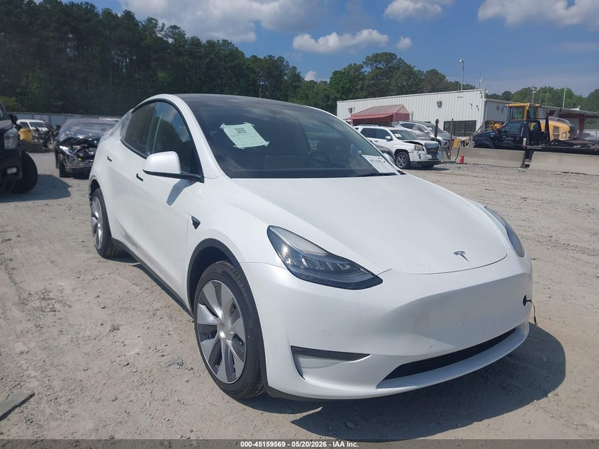 2022 Tesla Model y VIN 7SAYGDEE5NA009523 IAAI salvage auction — REAR END, Salvage (Georgia), sold $11,250 on 2026-07-16 (photo 1)