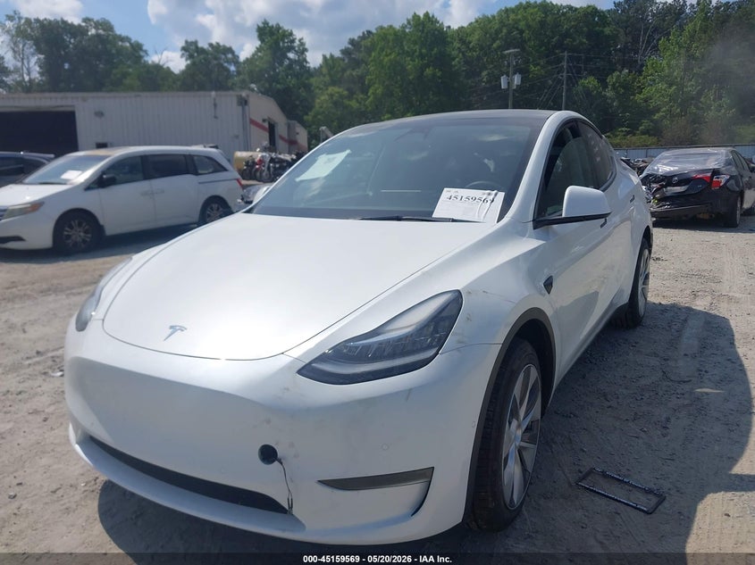 2022 Tesla Model y VIN 7SAYGDEE5NA009523 IAAI salvage auction — REAR END, Salvage (Georgia), sold $11,250 on 2026-07-16 (photo 2)