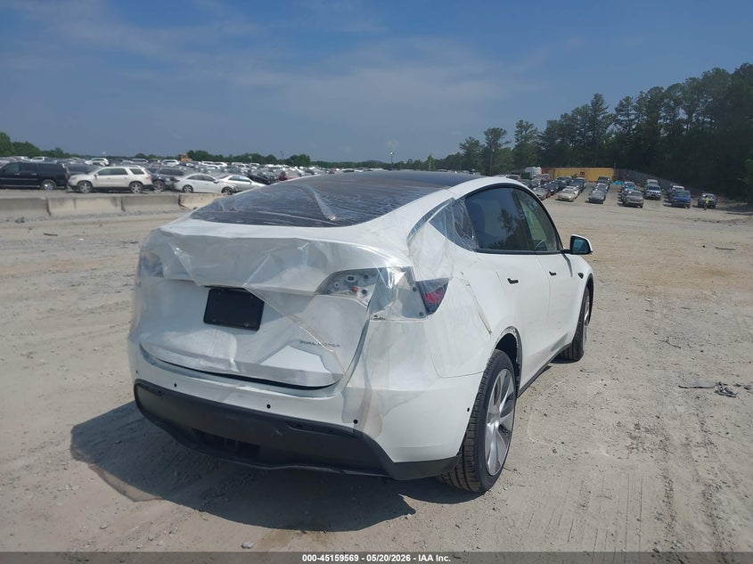 2022 Tesla Model y VIN 7SAYGDEE5NA009523 IAAI salvage auction — REAR END, Salvage (Georgia), sold $11,250 on 2026-07-16 (photo 4)