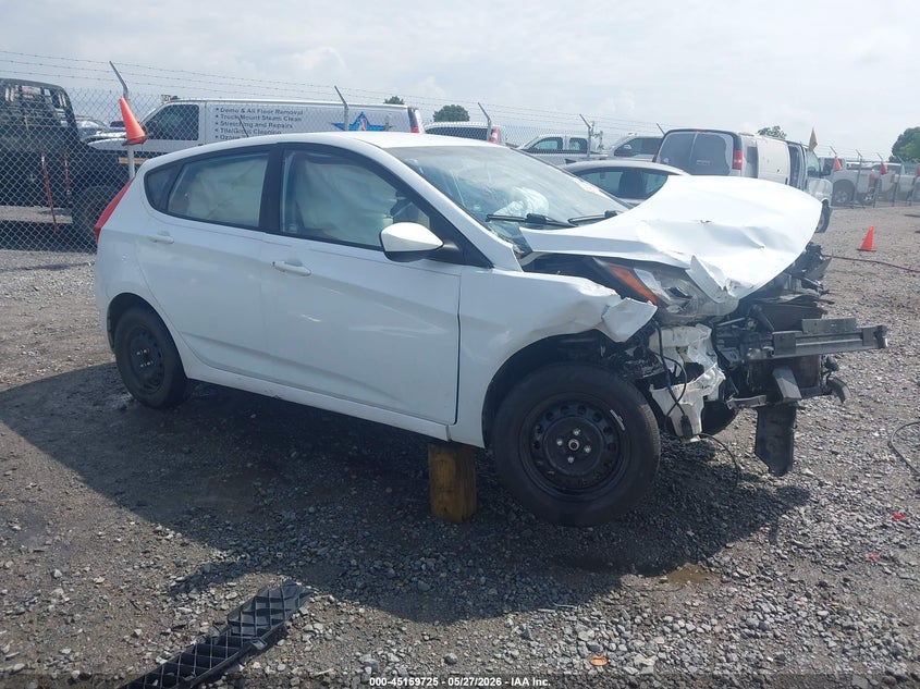 2014 Hyundai Accent VIN KMHCT5AE3EU161658 IAAI salvage auction — FRONT END, Salvage Title, sold $100 on 2026-07-15 (photo 1)
