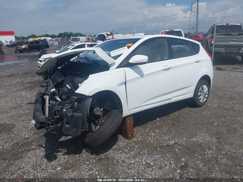 2014 Hyundai Accent VIN KMHCT5AE3EU161658 IAAI salvage auction — FRONT END, Salvage Title, sold $100 on 2026-07-15 (photo 2)