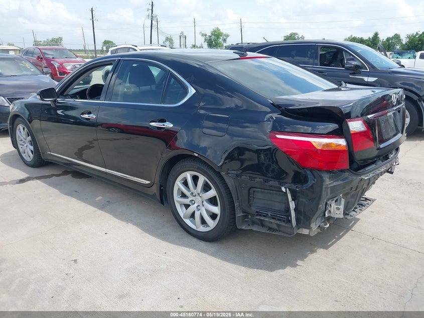 2012 Lexus Ls VIN JTHBL5EF6C5111460 IAAI salvage auction — REAR END, Salvage (Texas), sold $4,000 on 2026-07-31 (photo 3)