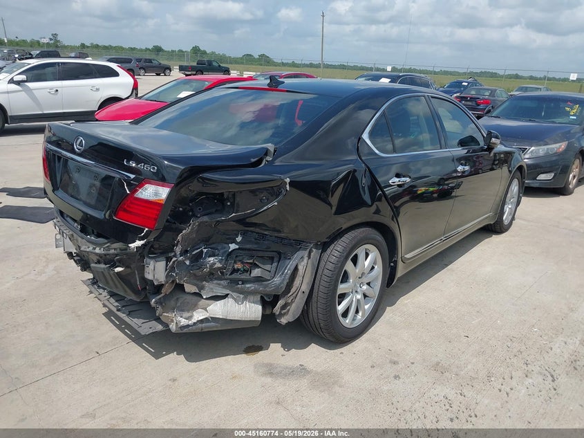 2012 Lexus Ls VIN JTHBL5EF6C5111460 IAAI salvage auction — REAR END, Salvage (Texas), sold $4,000 on 2026-07-31 (photo 4)