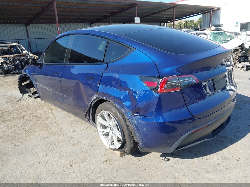 2023 Tesla Model y VIN 7SAYGDEE8PF807570 IAAI salvage auction — LEFT FRONT, Salvage (California), sold $25 on 2026-07-30 (photo 3)