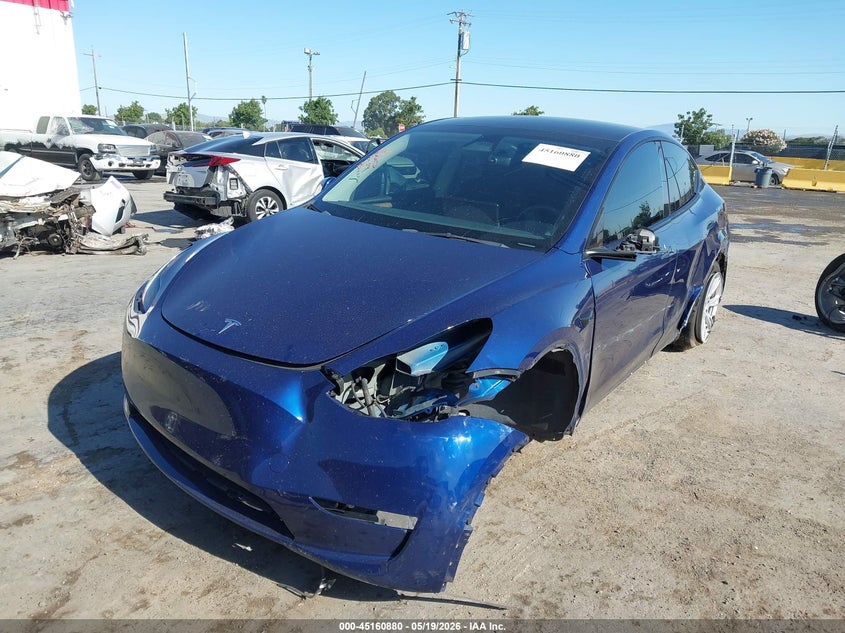 2023 Tesla Model y VIN 7SAYGDEE8PF807570 IAAI salvage auction — LEFT FRONT, Salvage (California), sold $25 on 2026-07-30 (photo 6)