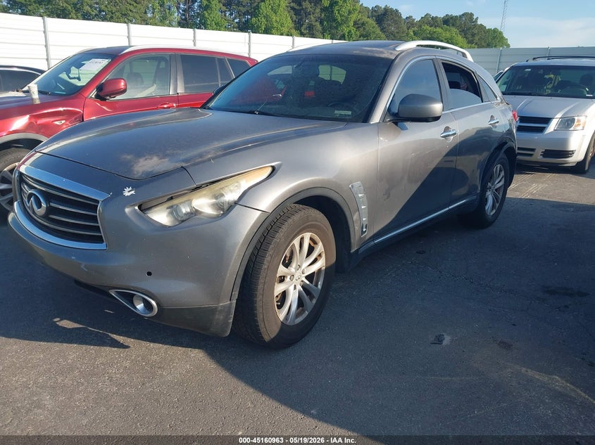 2014 Infiniti Qx70 VIN JN8CS1MU0EM451024 IAAI salvage auction — NORMAL WEAR, Clear (Florida), sold $675 on 2026-07-08 (photo 2)