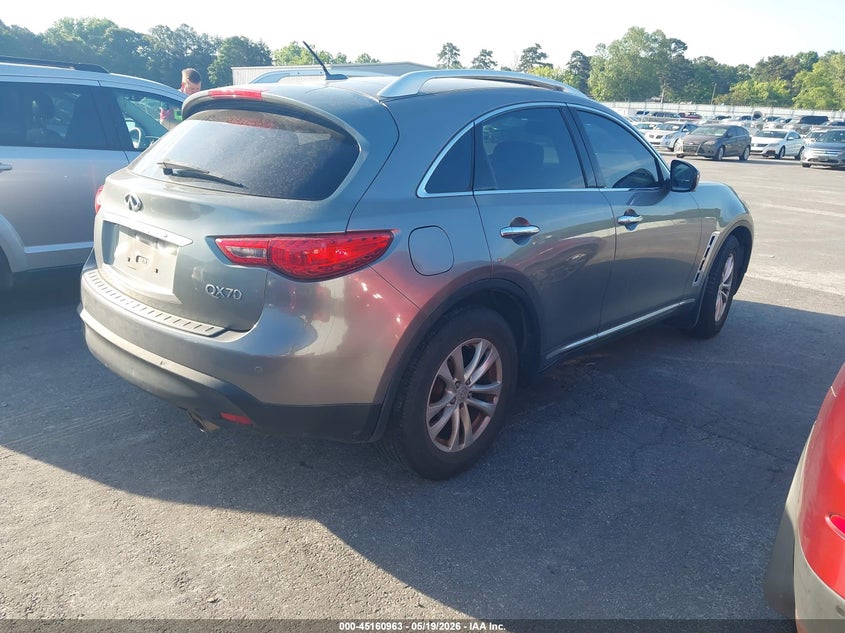2014 Infiniti Qx70 VIN JN8CS1MU0EM451024 IAAI salvage auction — NORMAL WEAR, Clear (Florida), sold $675 on 2026-07-08 (photo 4)