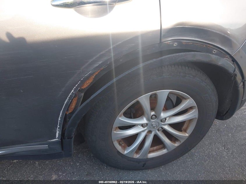 2014 Infiniti Qx70 VIN JN8CS1MU0EM451024 IAAI salvage auction — NORMAL WEAR, Clear (Florida), sold $675 on 2026-07-08 (photo 6)