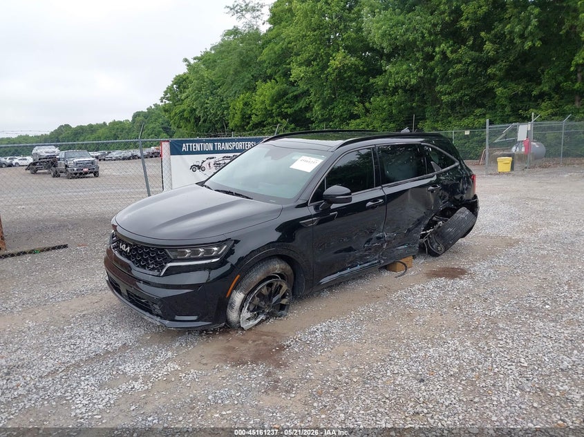 2022 Kia Sorento VIN 5XYRKDLF6NG137843 IAAI salvage auction — LEFT SIDE, Salvage (Kentucky), sold $6,100 on 2026-07-21 (photo 2)