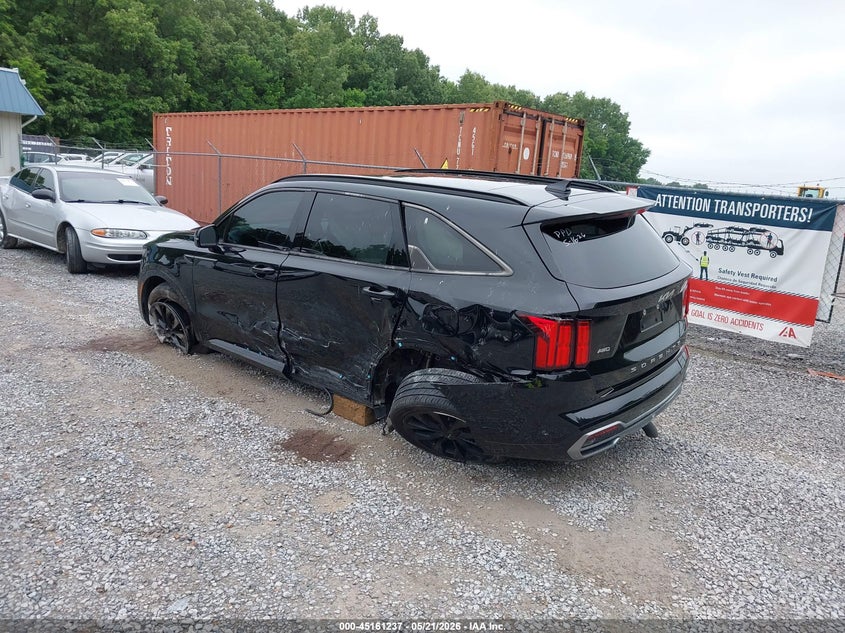 2022 Kia Sorento VIN 5XYRKDLF6NG137843 IAAI salvage auction — LEFT SIDE, Salvage (Kentucky), sold $6,100 on 2026-07-21 (photo 3)