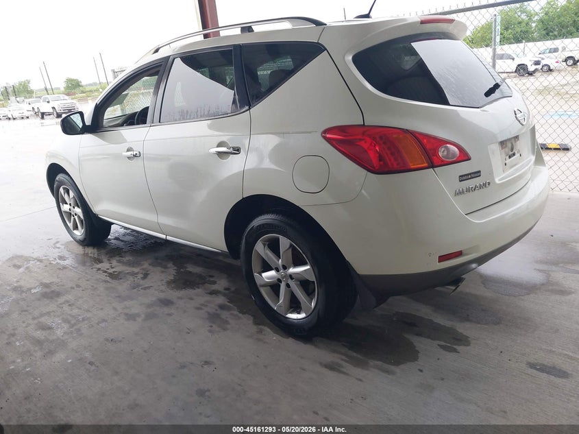 2010 Nissan Murano VIN JN8AZ1MU2AW019679 IAAI salvage auction — HAIL, Original (Texas), sold $875 on 2026-07-17 (photo 3)