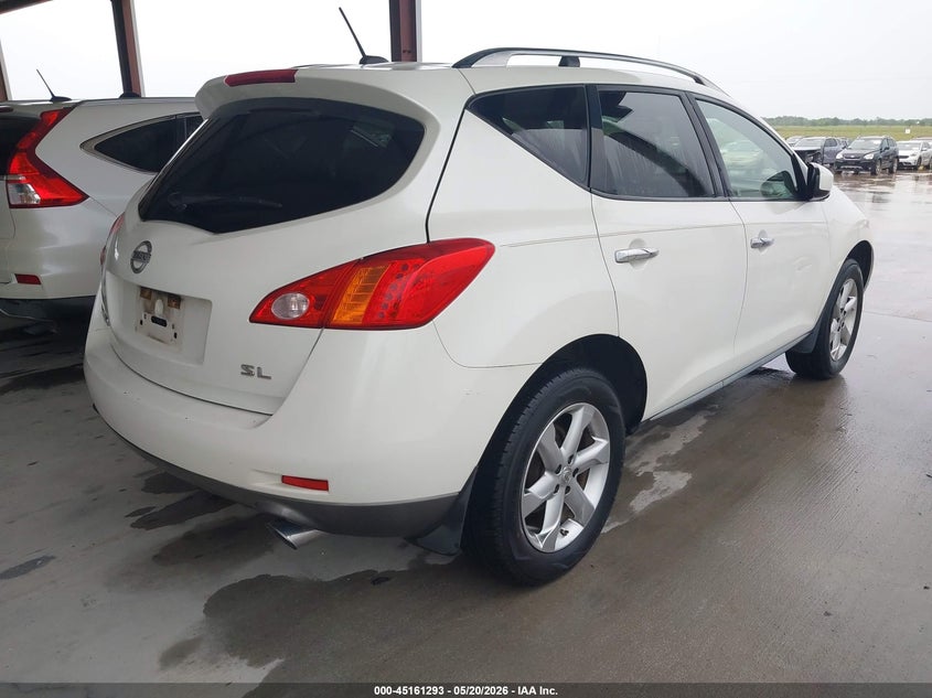2010 Nissan Murano VIN JN8AZ1MU2AW019679 IAAI salvage auction — HAIL, Original (Texas), sold $875 on 2026-07-17 (photo 4)