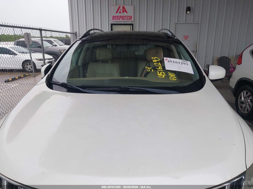 2010 Nissan Murano VIN JN8AZ1MU2AW019679 IAAI salvage auction — HAIL, Original (Texas), sold $875 on 2026-07-17 (photo 6)