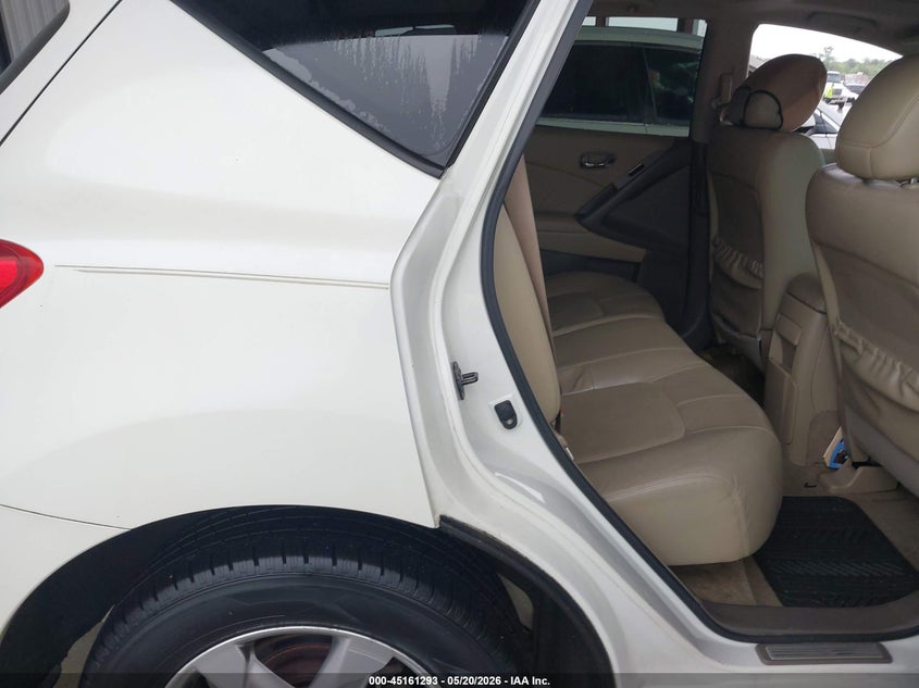 2010 Nissan Murano VIN JN8AZ1MU2AW019679 IAAI salvage auction — HAIL, Original (Texas), sold $875 on 2026-07-17 (photo 8)