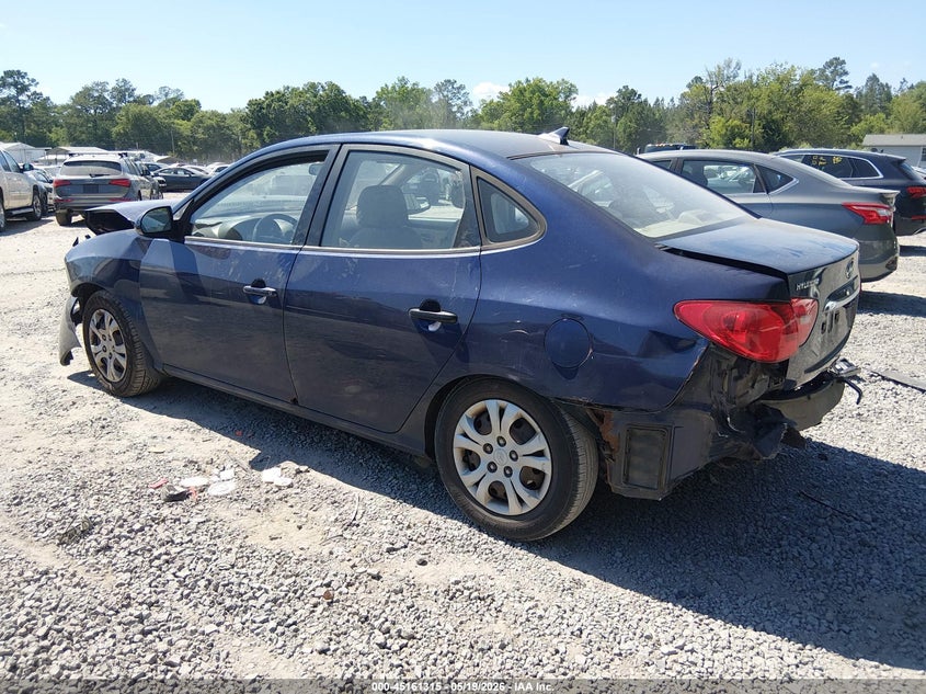 2010 Hyundai Elantra VIN KMHDU4ADXAU920612 IAAI salvage auction — FRONT & REAR, Salvage (South Carolina), sold $275 on 2026-07-07 (photo 3)