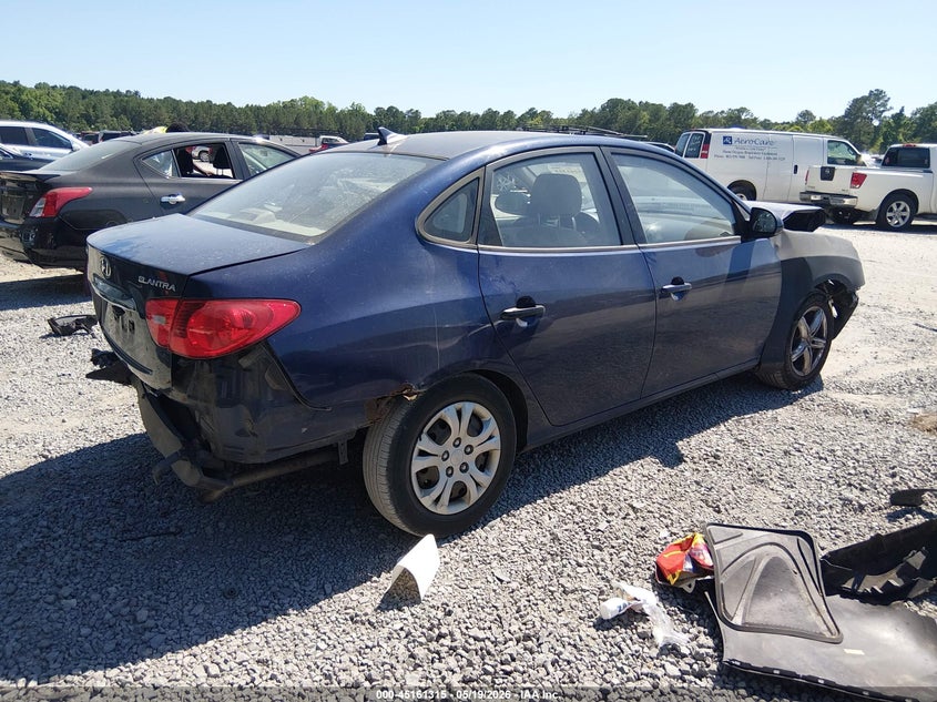 2010 Hyundai Elantra VIN KMHDU4ADXAU920612 IAAI salvage auction — FRONT & REAR, Salvage (South Carolina), sold $275 on 2026-07-07 (photo 4)