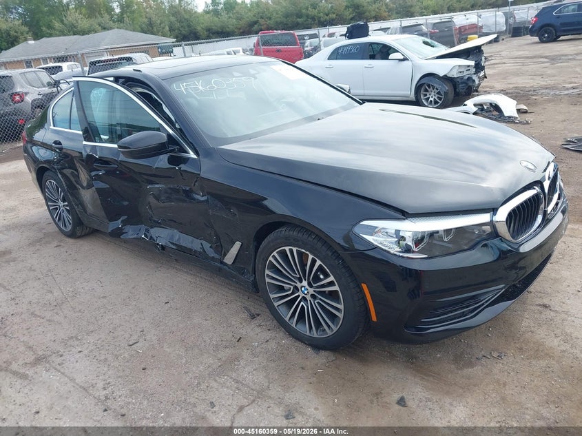 2019 BMW 5er VIN WBAJA7C53KWW24082 IAAI salvage auction — FRONT END, Salvage (Indiana), sold $6,400 on 2026-07-24 (photo 1)
