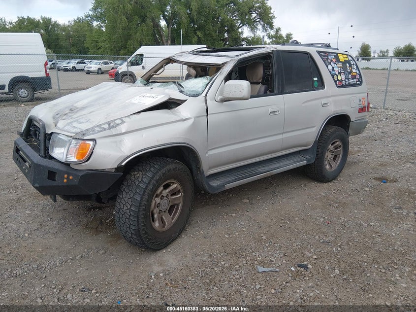 1999 Toyota 4runner VIN JT3HN86R8X0226231 IAAI salvage auction — ROLLOVER, Non-Repairable (California), sold $375 on 2026-07-29 (photo 2)