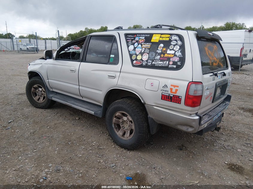 1999 Toyota 4runner VIN JT3HN86R8X0226231 IAAI salvage auction — ROLLOVER, Non-Repairable (California), sold $375 on 2026-07-29 (photo 3)
