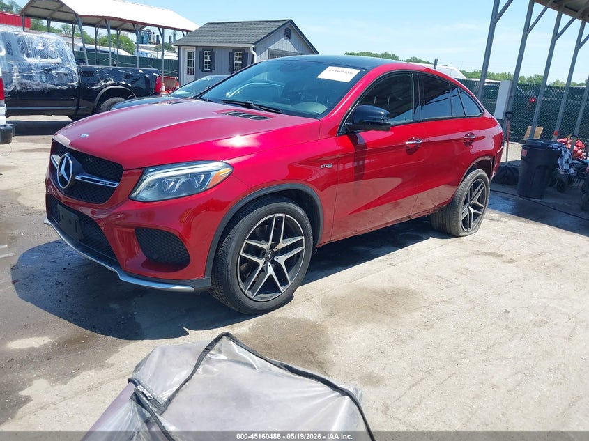 2017 Mercedes-benz Amg gle coupe VIN 4JGED6EB5HA075060 IAAI salvage auction — REAR END, Salvage - 75% Or Less (Maryland), sold $21,275 on 2026-08-20 (photo 2)