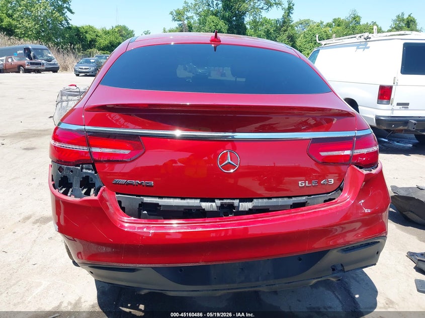 2017 Mercedes-benz Amg gle coupe VIN 4JGED6EB5HA075060 IAAI salvage auction — REAR END, Salvage - 75% Or Less (Maryland), sold $21,275 on 2026-08-20 (photo 6)