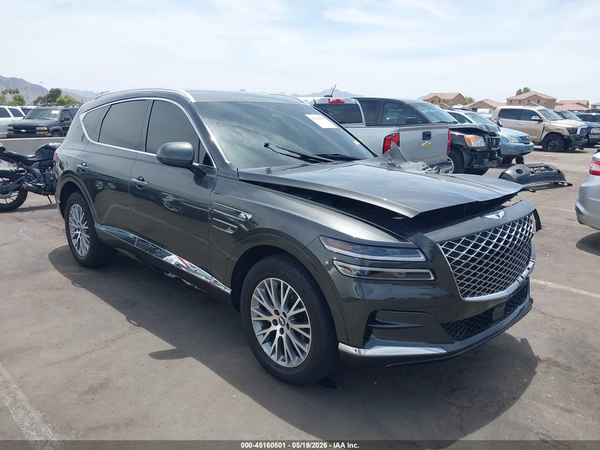 2024 Genesis Gv80 VIN KMUHBDSB0RU179520 IAAI salvage auction — LEFT FRONT, Salvage (Arizona), sold $11,875 on 2026-07-14 (photo 1)