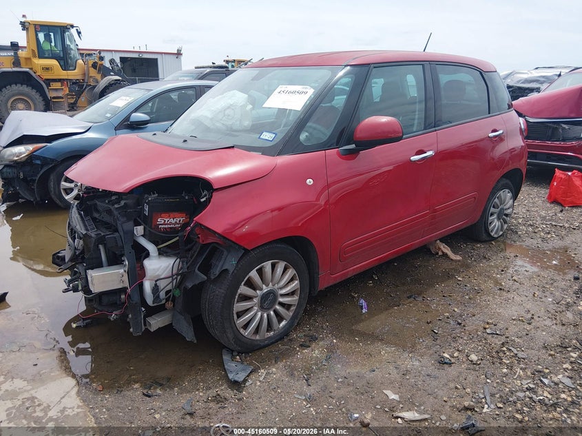 2014 Fiat 500l VIN ZFBCFABH9EZ015221 IAAI salvage auction — FRONT END, Salvage (Texas), sold $125 on 2026-07-14 (photo 2)