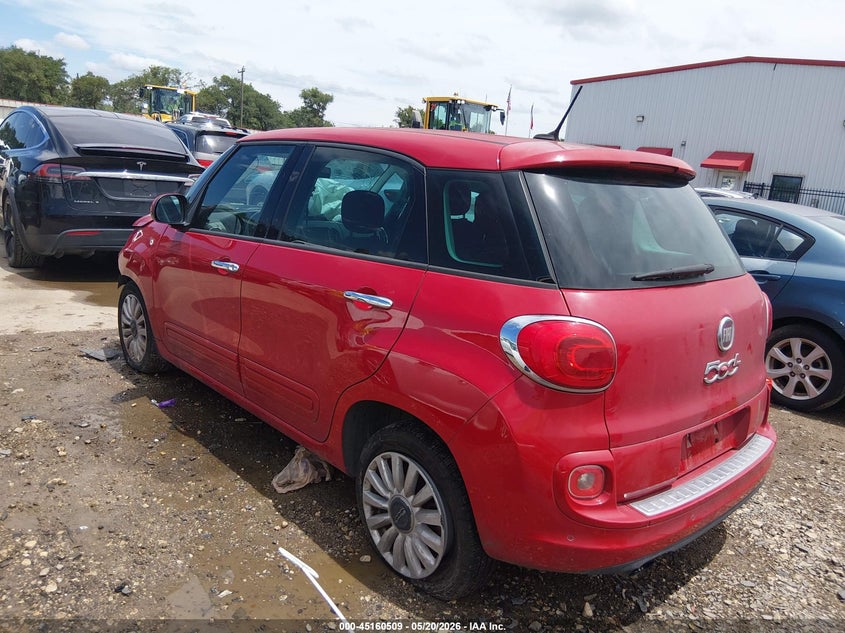 2014 Fiat 500l VIN ZFBCFABH9EZ015221 IAAI salvage auction — FRONT END, Salvage (Texas), sold $125 on 2026-07-14 (photo 3)