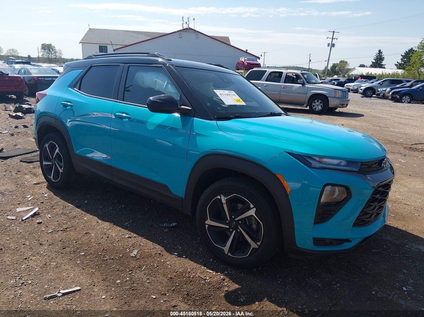 2021 Chevrolet Trailblazer VIN KL79MUSL7MB130777 IAAI salvage auction — LEFT SIDE, Salvage (Pennsylvania), sold $3,050 on 2026-07-18 (photo 1)