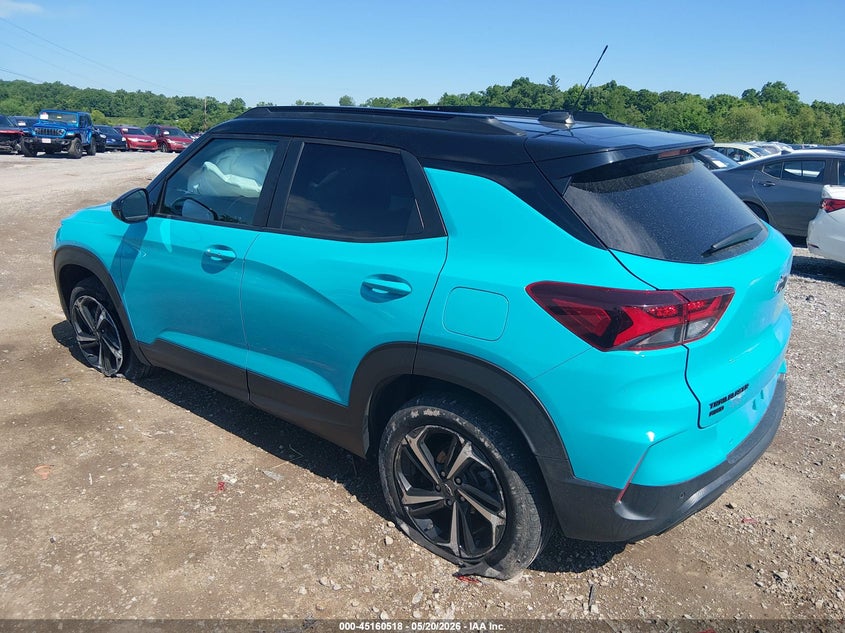 2021 Chevrolet Trailblazer VIN KL79MUSL7MB130777 IAAI salvage auction — LEFT SIDE, Salvage (Pennsylvania), sold $3,050 on 2026-07-18 (photo 3)